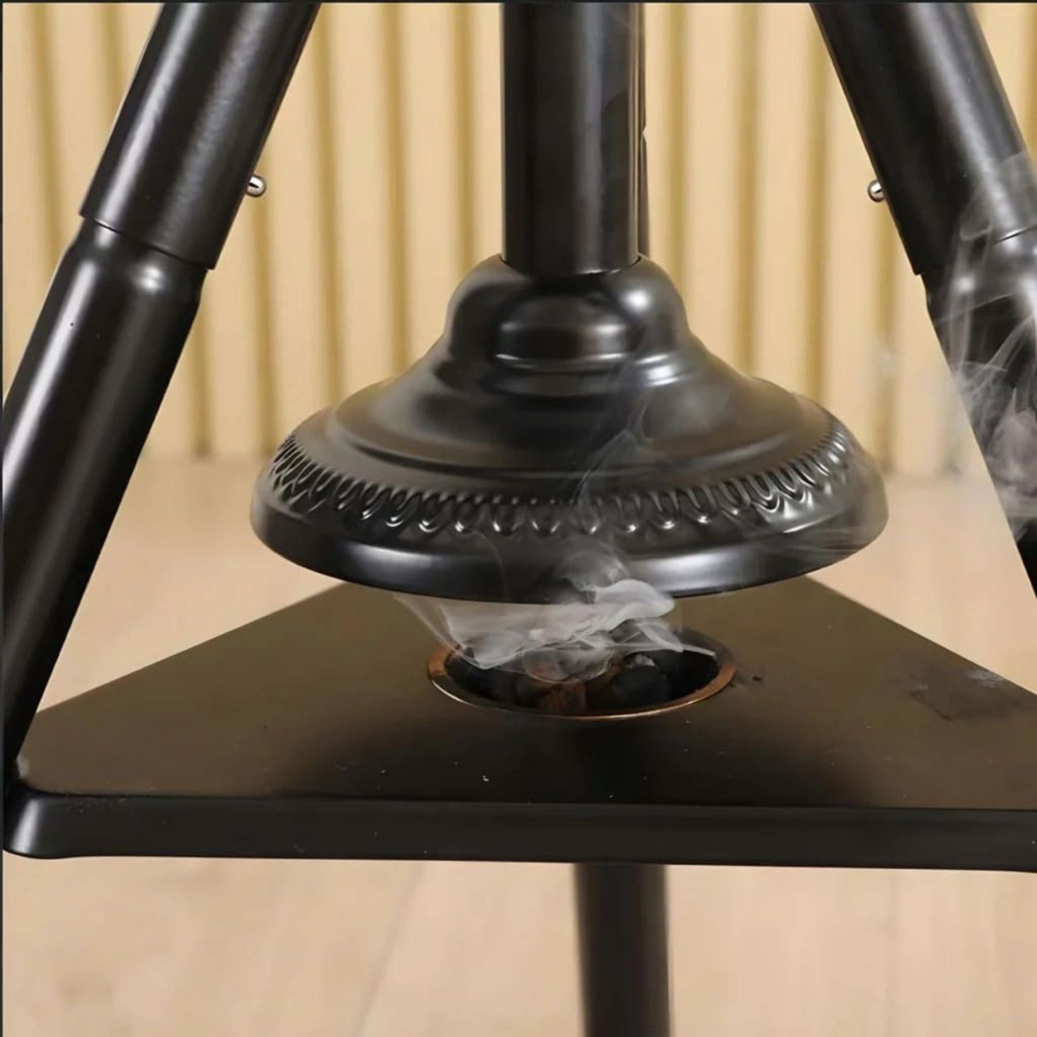Clothes Incense Burner Stand - Black