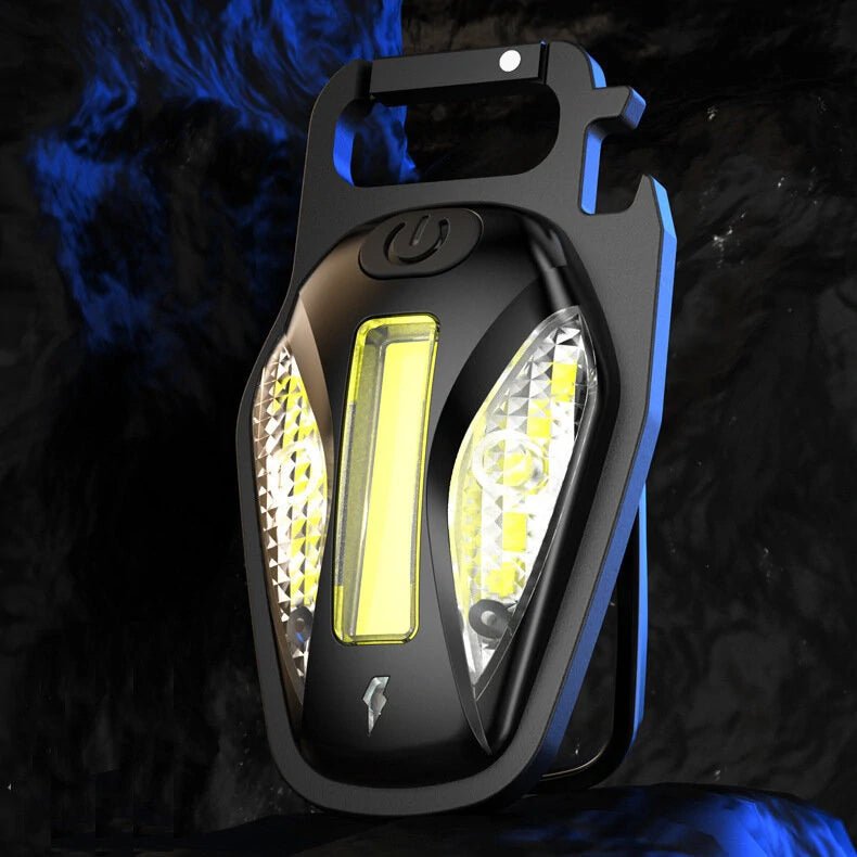 Cob Multi-Function Key Chain Light - Black