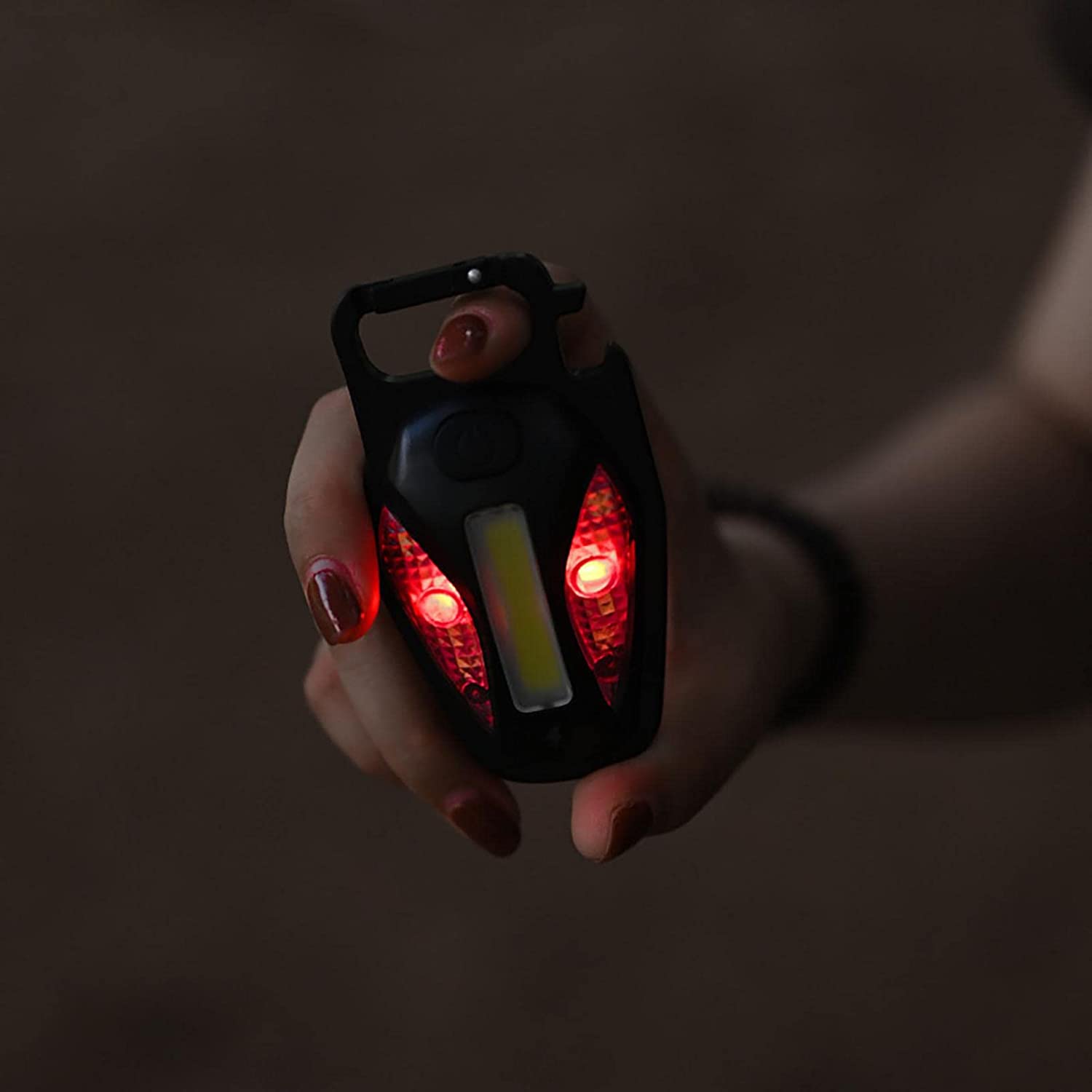 Cob Multi-Function Key Chain Light - Black