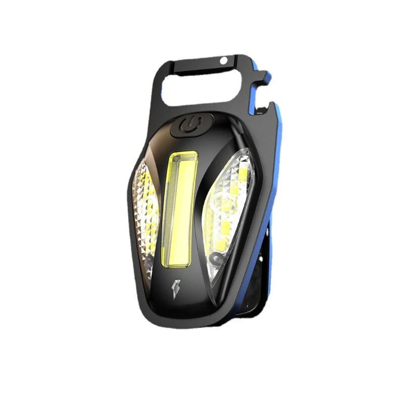 Cob Multi-Function Key Chain Light - Black