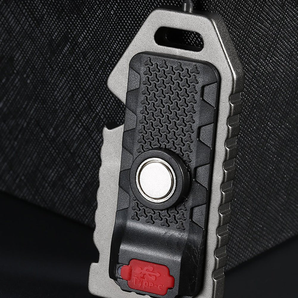 Cob Rechargable Keychain Light - W5135 -Black