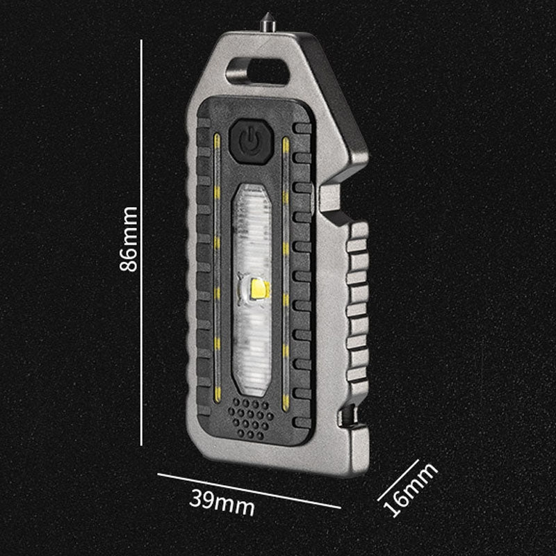Cob Rechargable Keychain Light - W5135 -Black