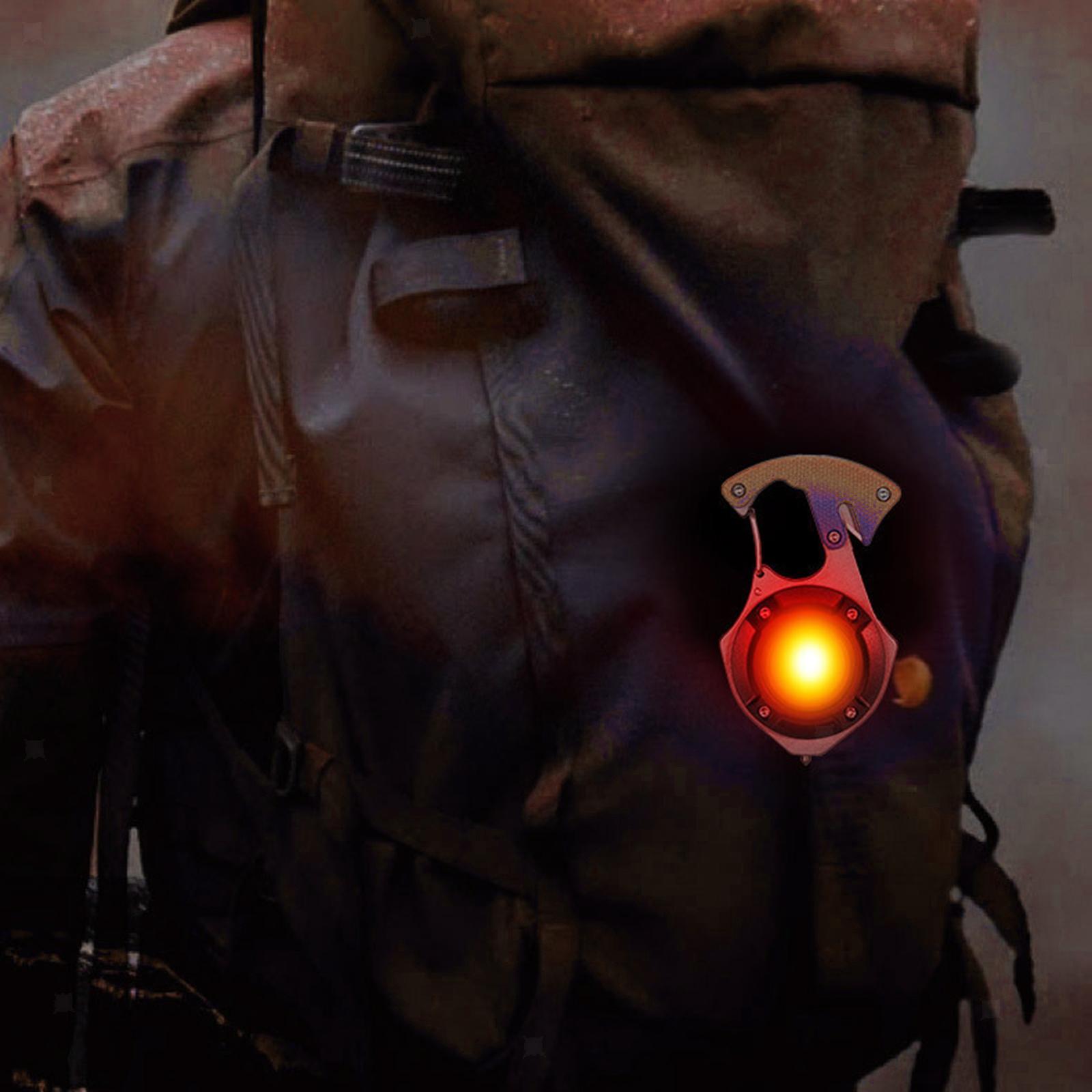 Cob Rechargable Keychain Light - W5142 - Orange