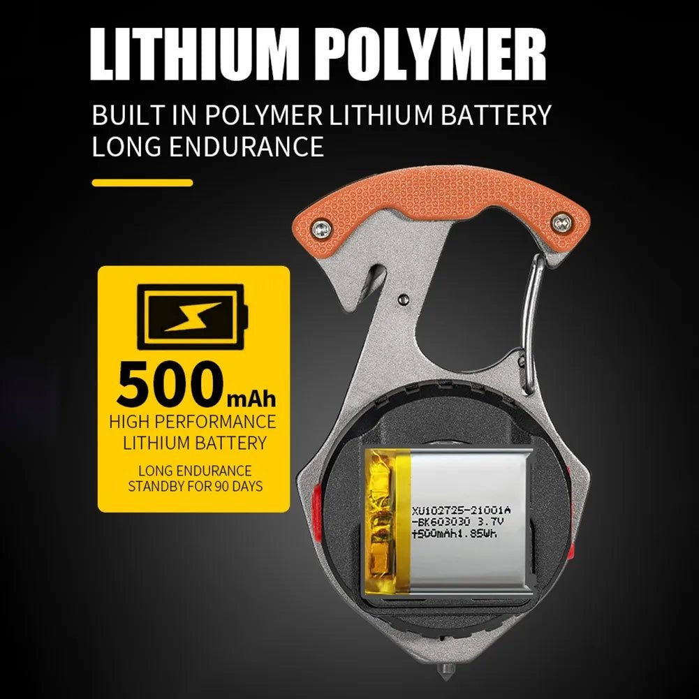 Cob Rechargable Keychain Light - W5142 - Orange