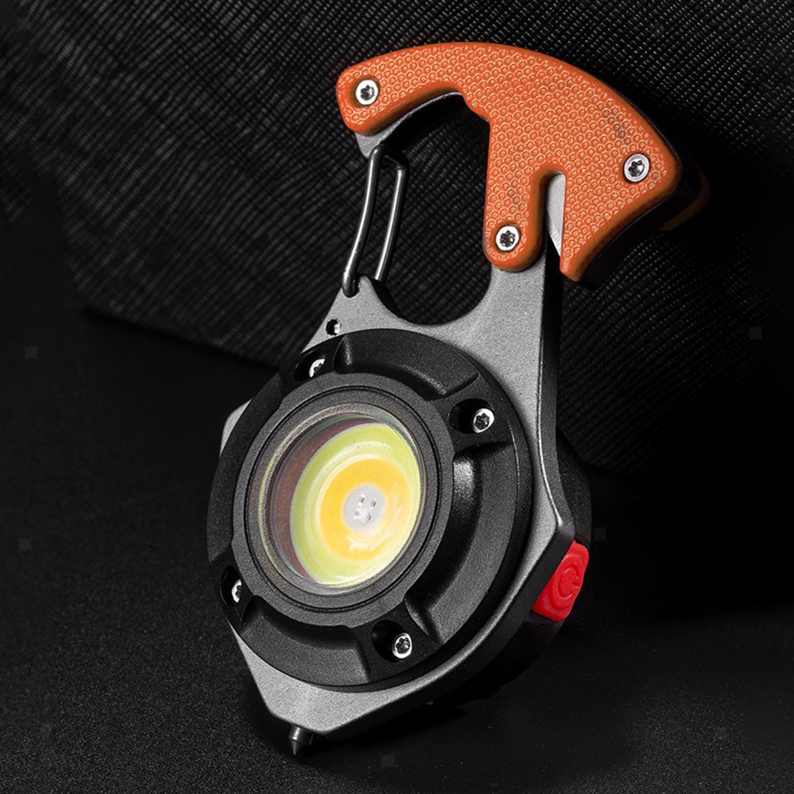 Cob Rechargable Keychain Light - W5142 - Orange