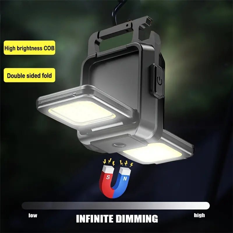 Cob Rechargeable Keychain Double Side Light - 3 - Black
