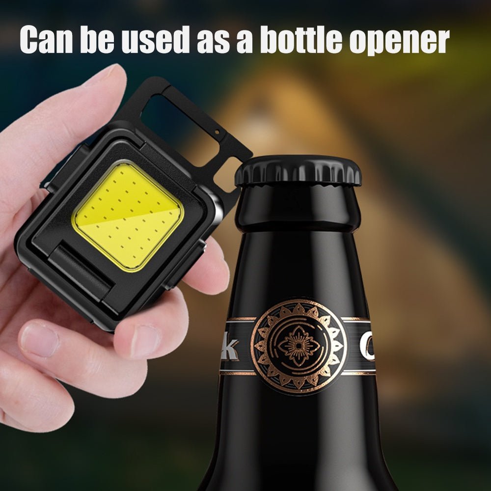 Cob Rechargeable Keychain Double Side Light - 3 - Black