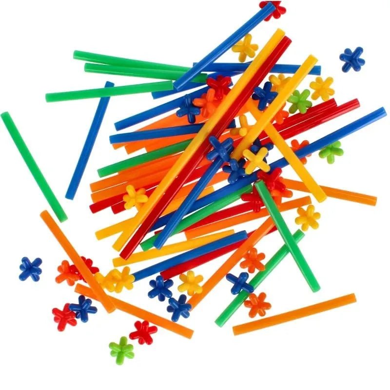 Construction Blocks Straw Sticks Set 238 Pieces
