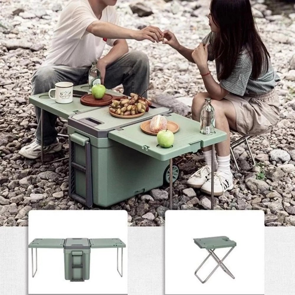 Cooler Box With Table and Chairs 32L