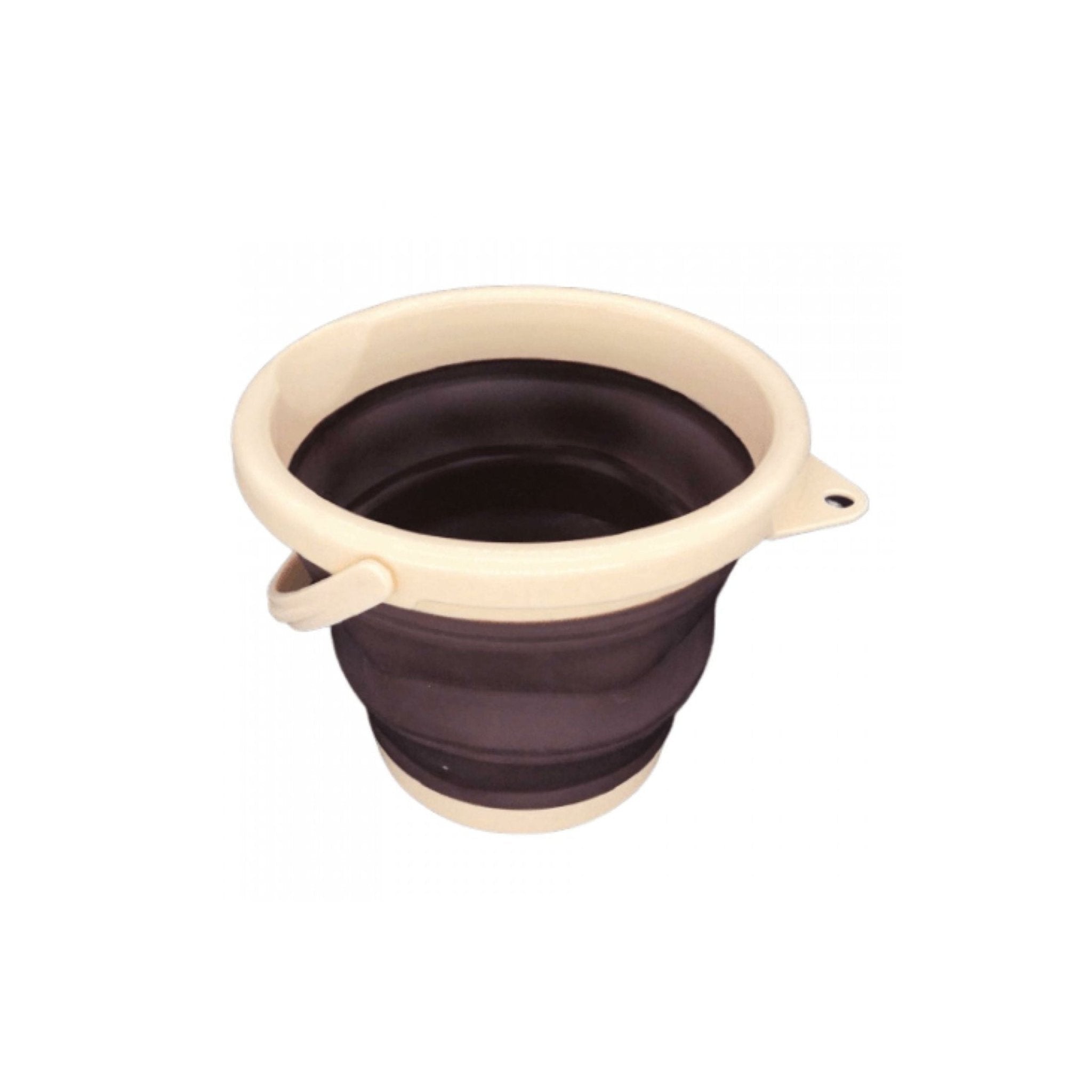 DLC Folding Silicone Plastic Bucket 5L F17614 - Brown