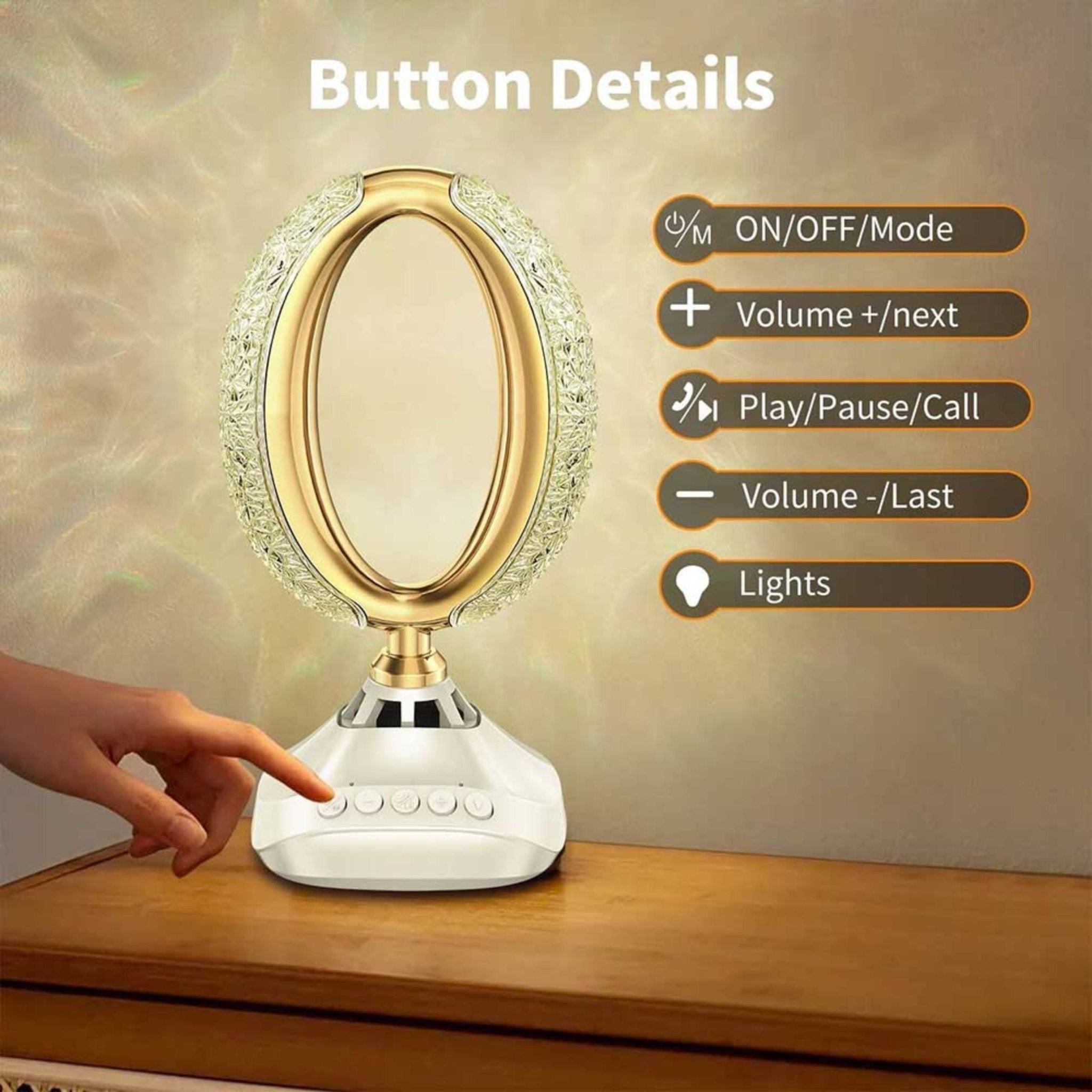 Desk Lamp Quran Speaker SQ-850 - White