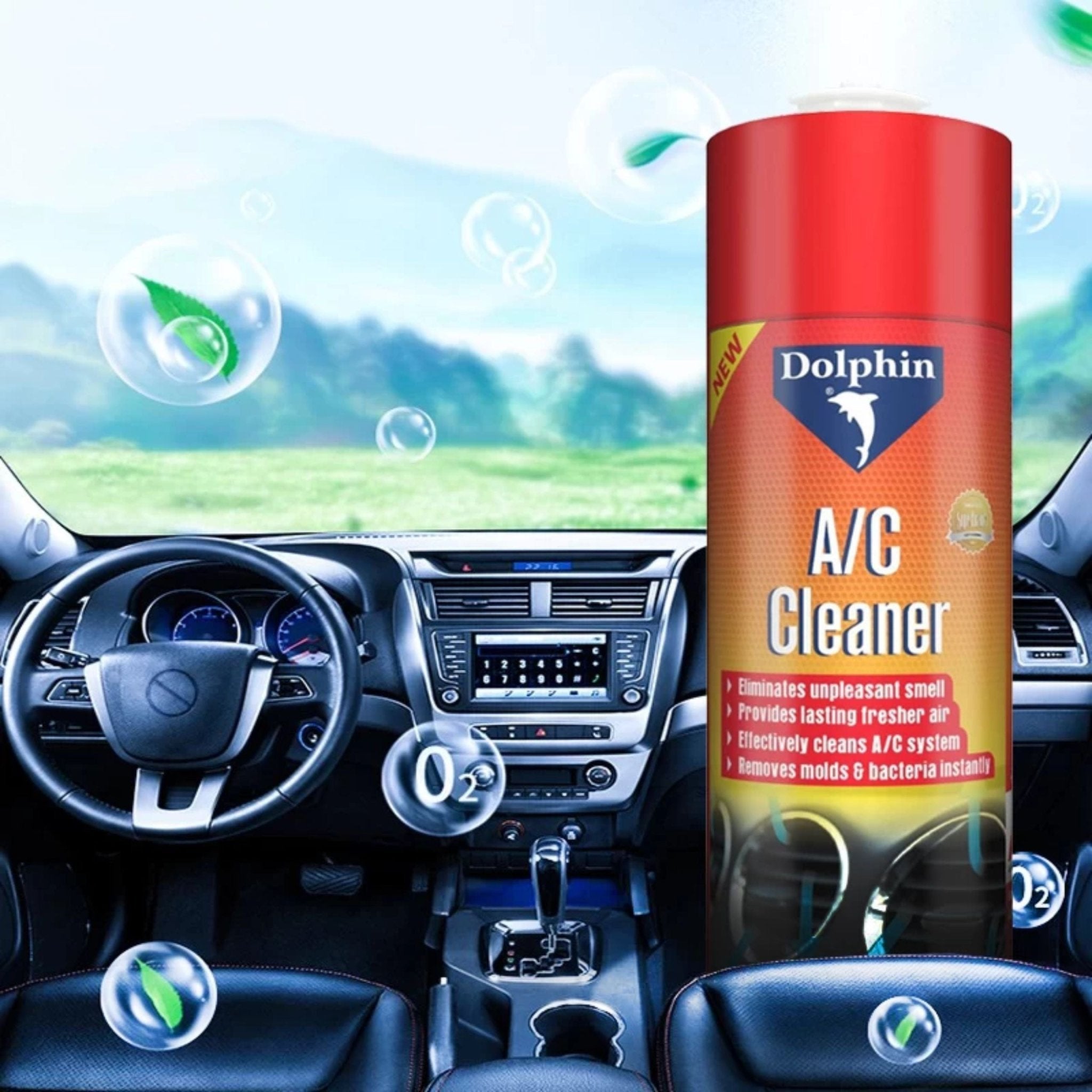 Dolphin Car AC Cleaner And Air Freshener Spray