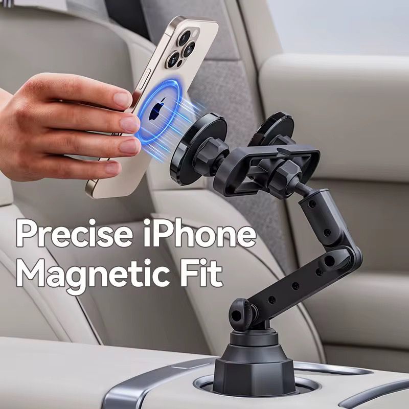 Dual Magnetic Cup Holder - Black