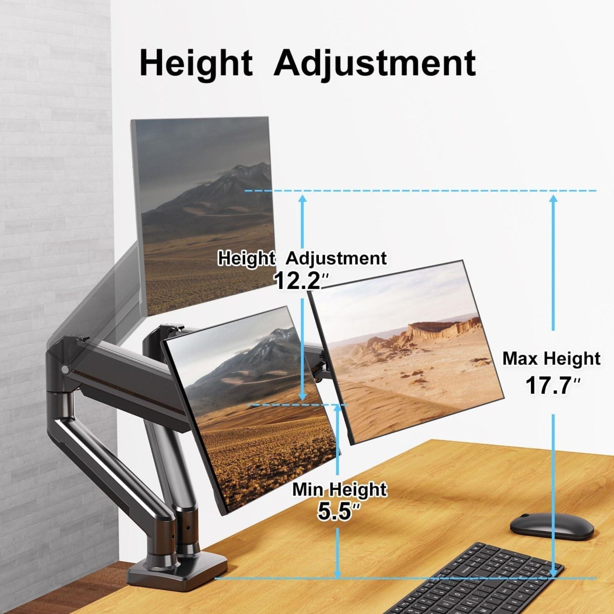 Dual Monitor Desk Mount M10 - 24