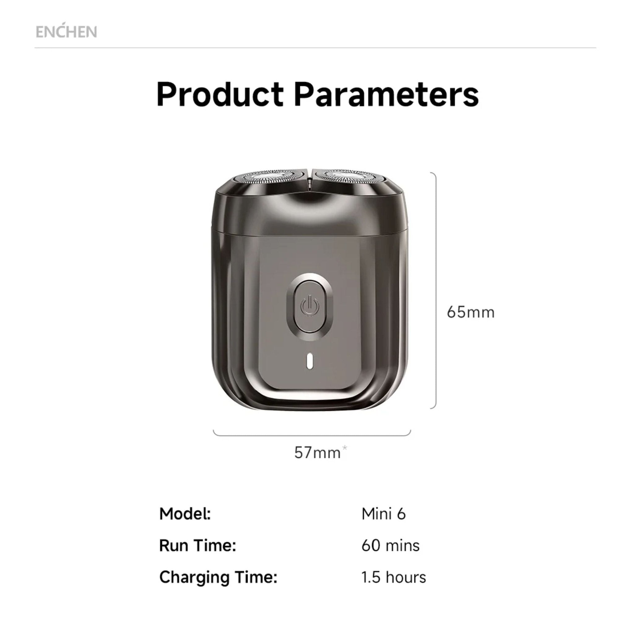ENCHEN Mini6 Electirc Shaver - Silver