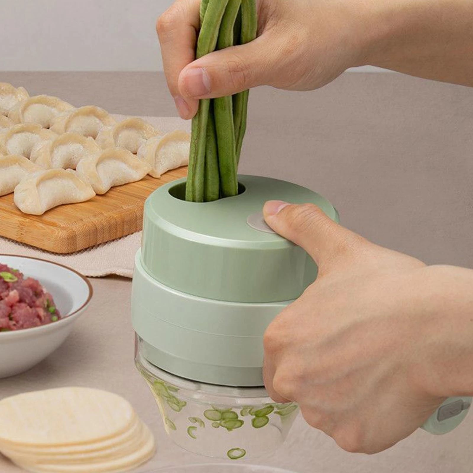 Electric Handheld Cooking Hammer AD009 - Green