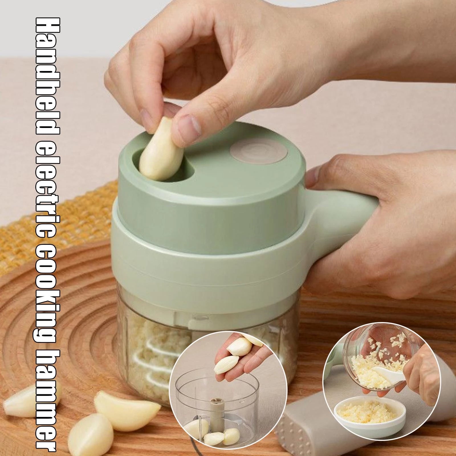 Electric Handheld Cooking Hammer AD009 - Green