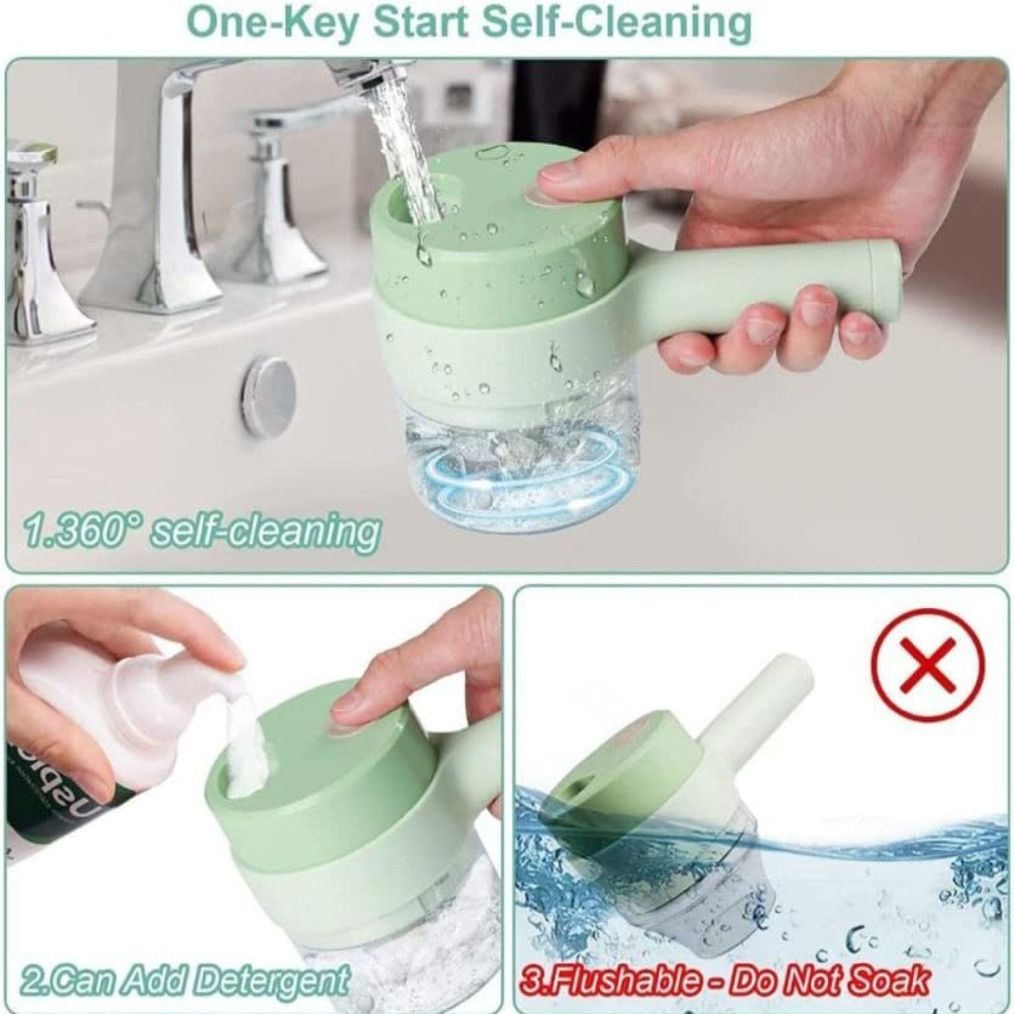 Electric Handheld Cooking Hammer AD009 - Green