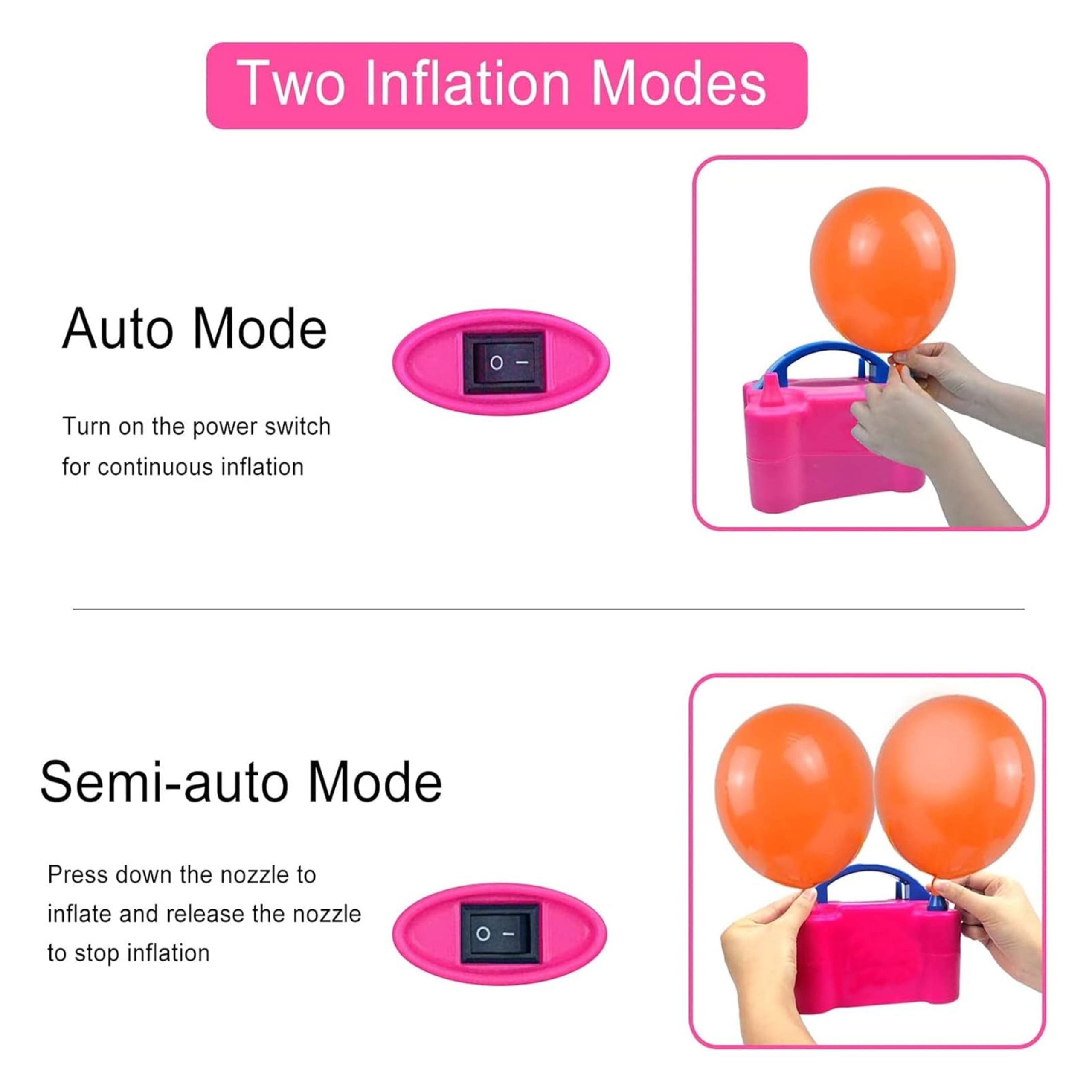 Electric Inflatable Balloon 220v Air Pump 73005 - Pink