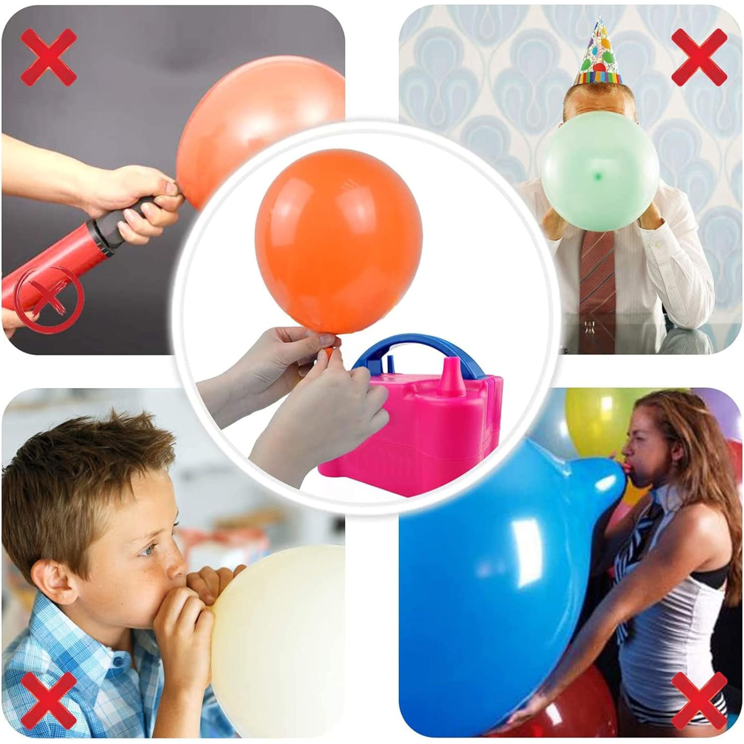 Electric Inflatable Balloon 220v Air Pump 73005 - Pink