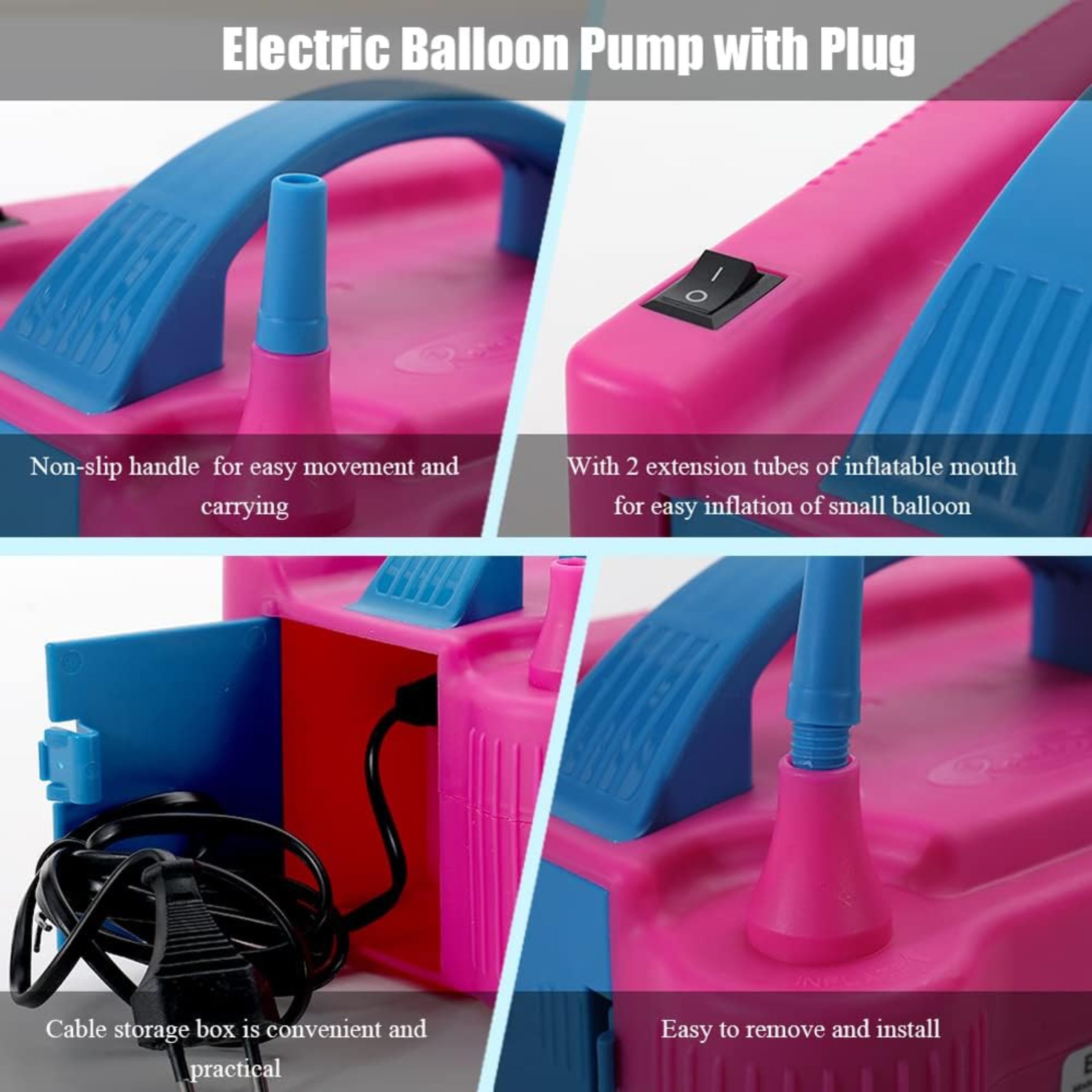 Electric Inflatable Balloon 220v Air Pump 73005 - Pink