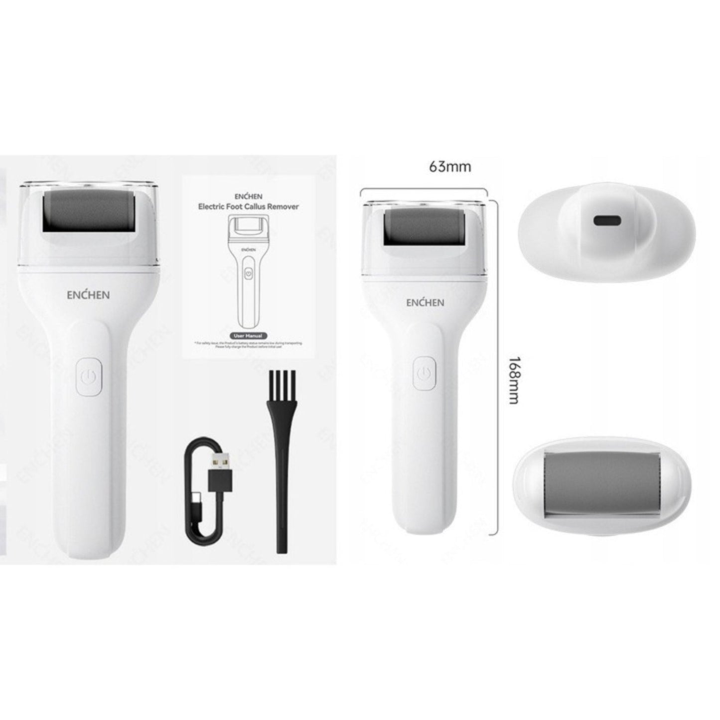 Enchen Electric Foot Callus Remover Rock 2 - White