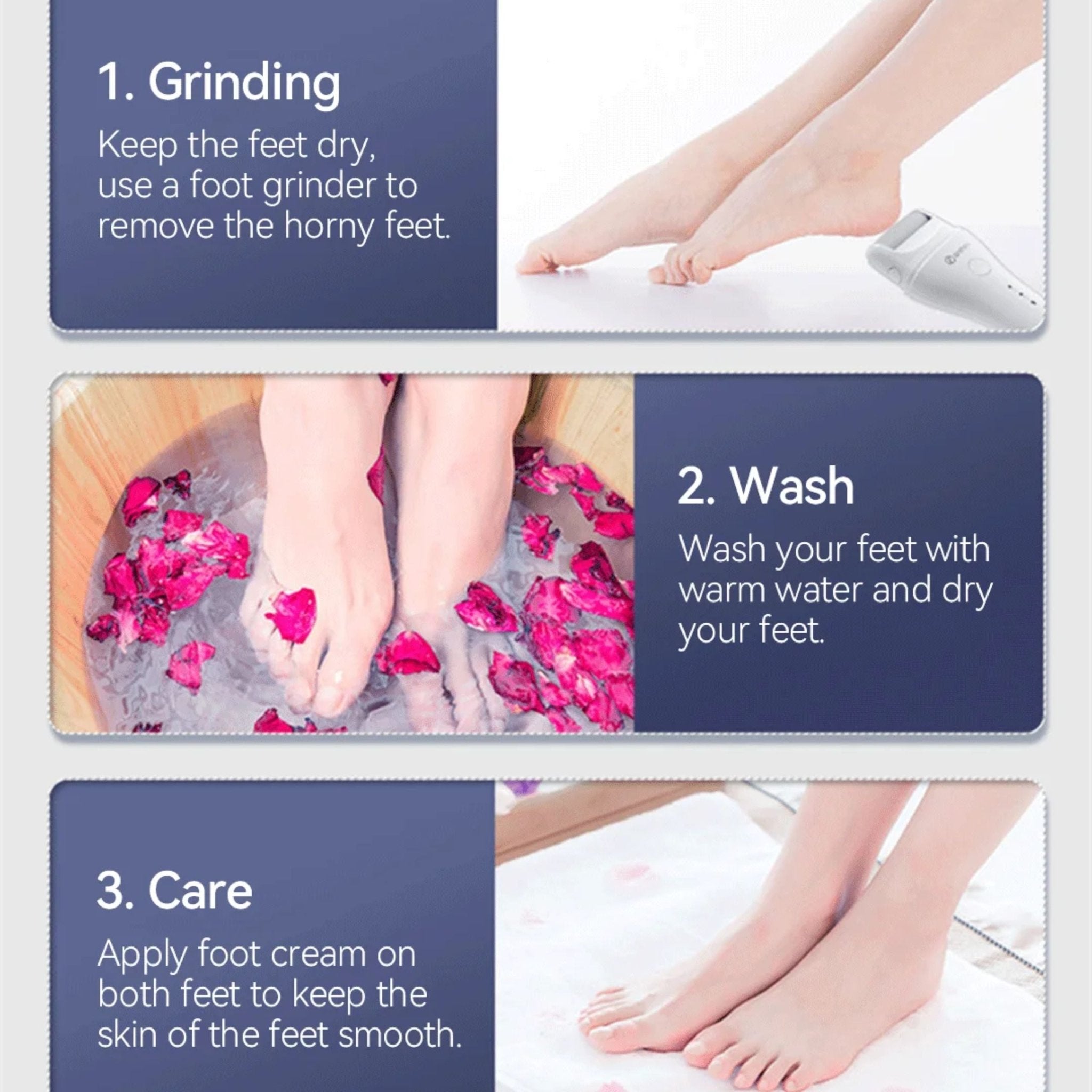 Enchen - Rock Electric Foot Callus Remover EMJ001 - White