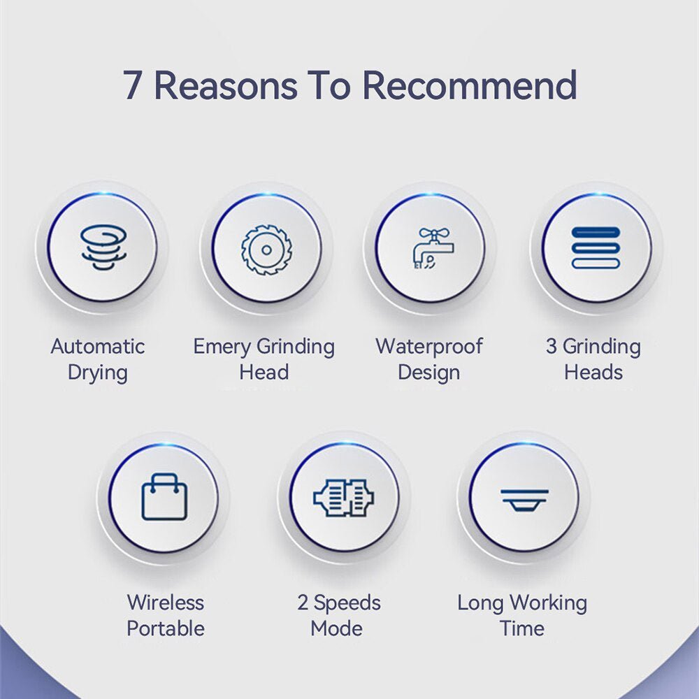 Enchen - Rock Electric Foot Callus Remover EMJ001 - White