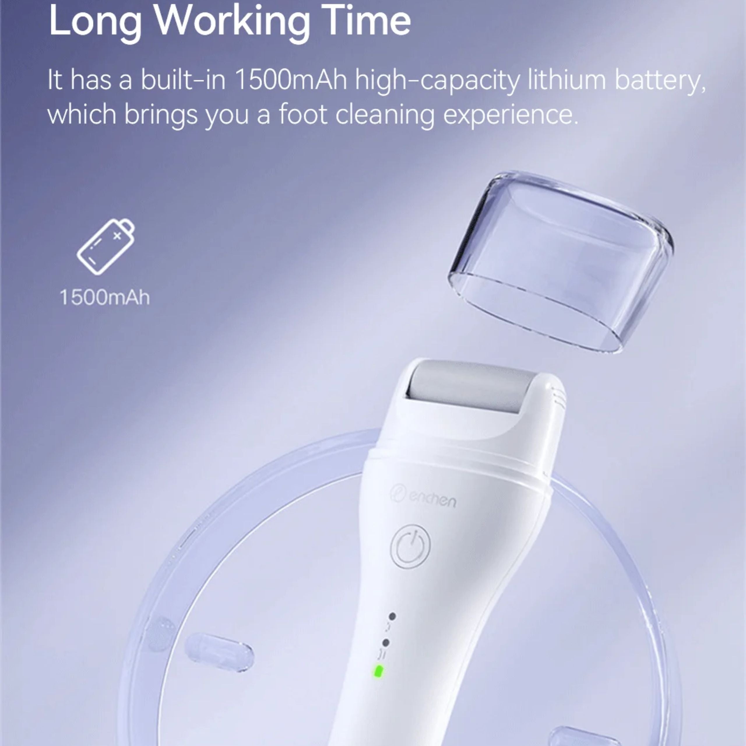 Enchen - Rock Electric Foot Callus Remover EMJ001 - White