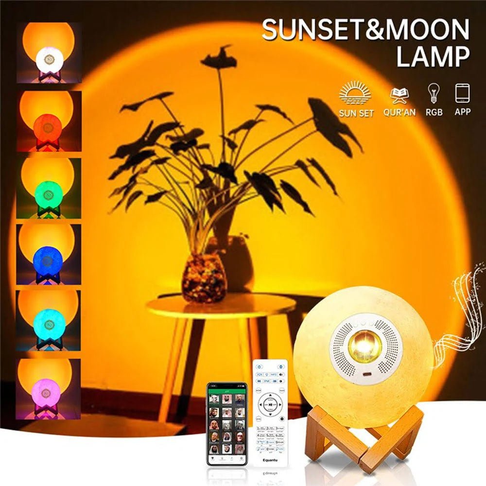 Equantu Sunset Moon Lamp Quran speaker SQ-175