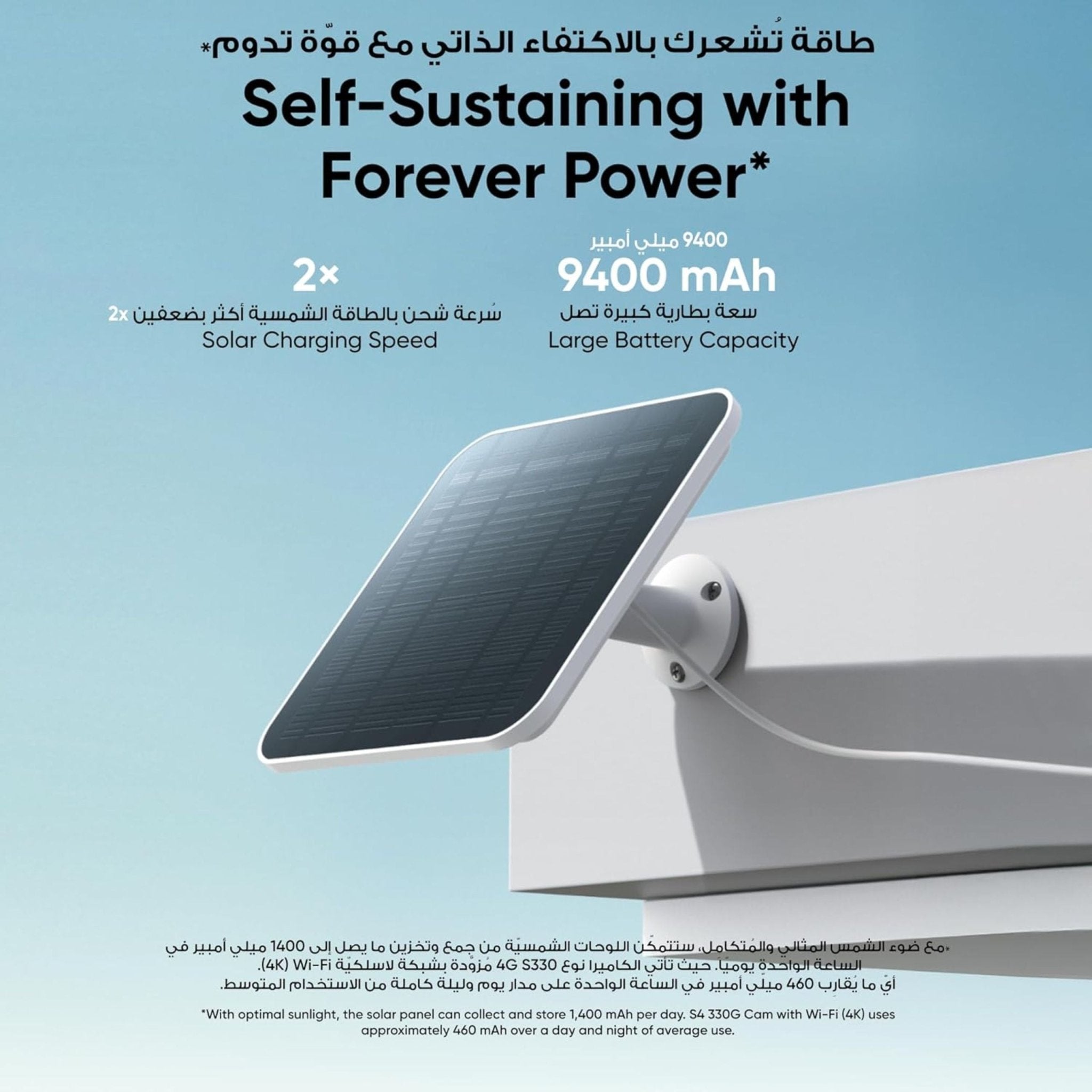 Eufy 4G LTE S330 4K Cam - White