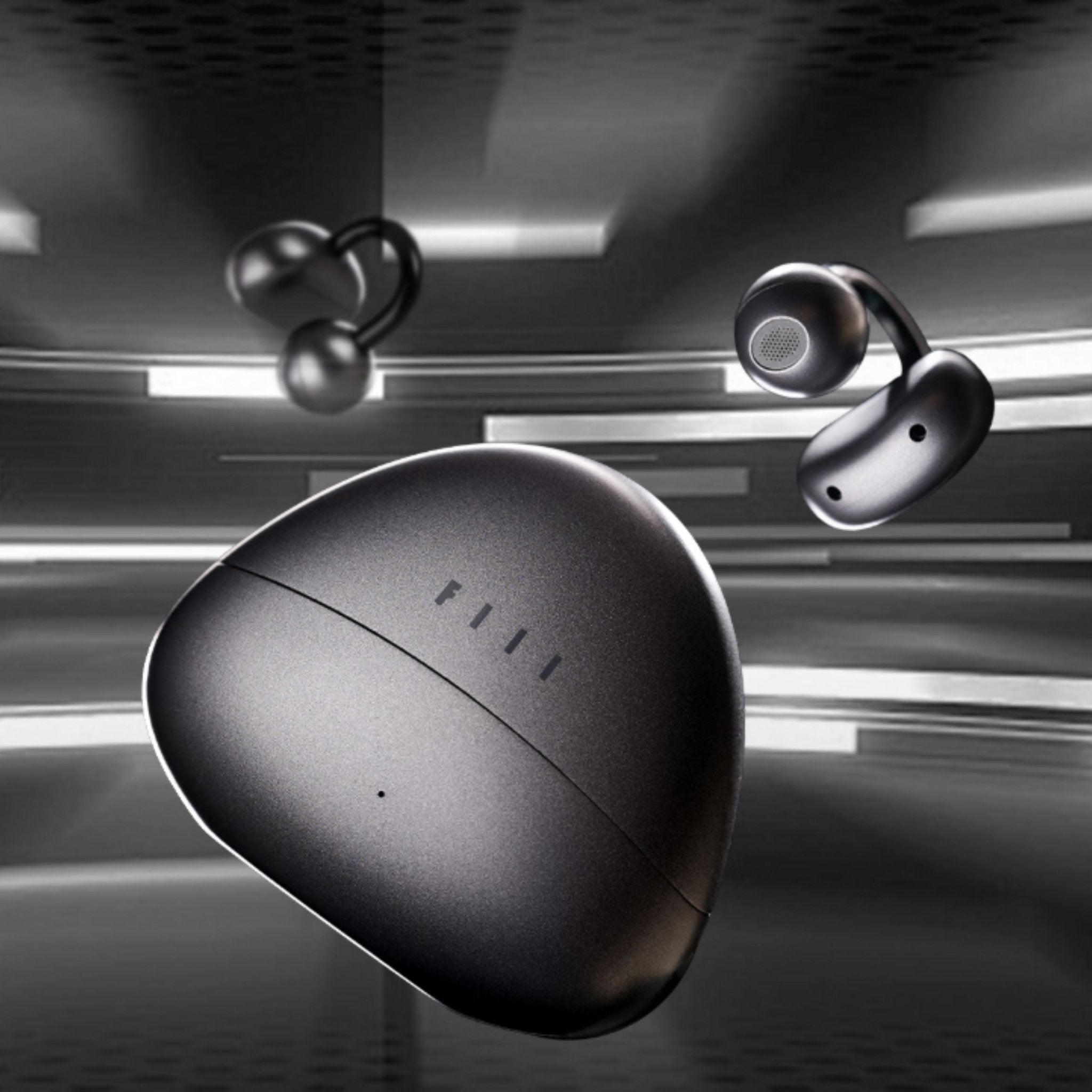 FIIL C1 Clip-On True Wireless Open Earbuds Bluetooth 5.4 Earphones - Grey