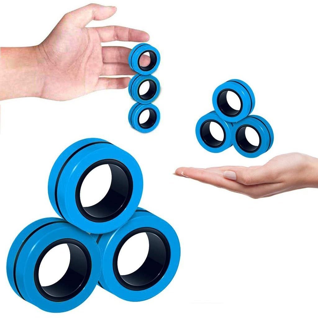 FinGears Magnetic Rings for Urban Lifestyle - Large - Blue