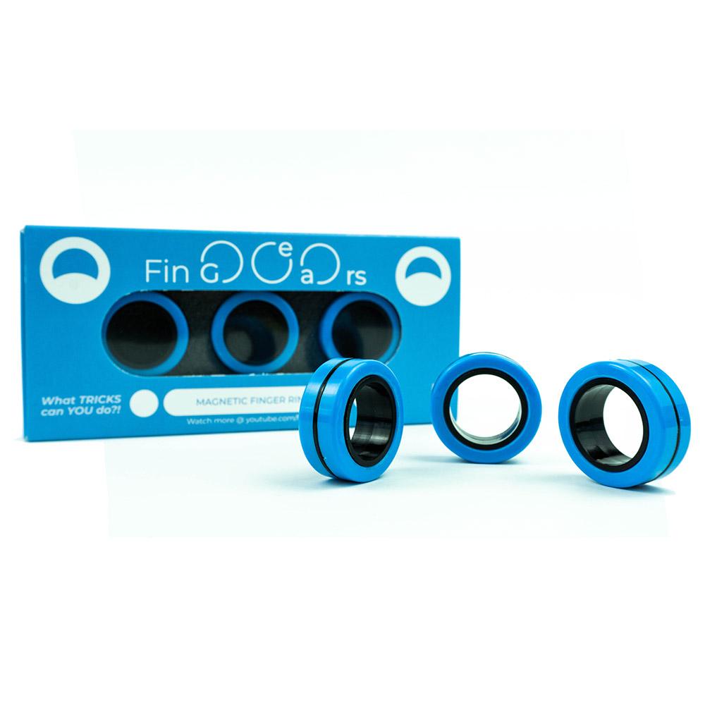 FinGears Magnetic Rings for Urban Lifestyle - Large - Blue