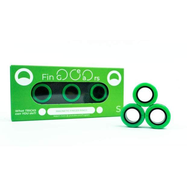 FinGears Magnetic Rings for Urban Lifestyle - Small - Green