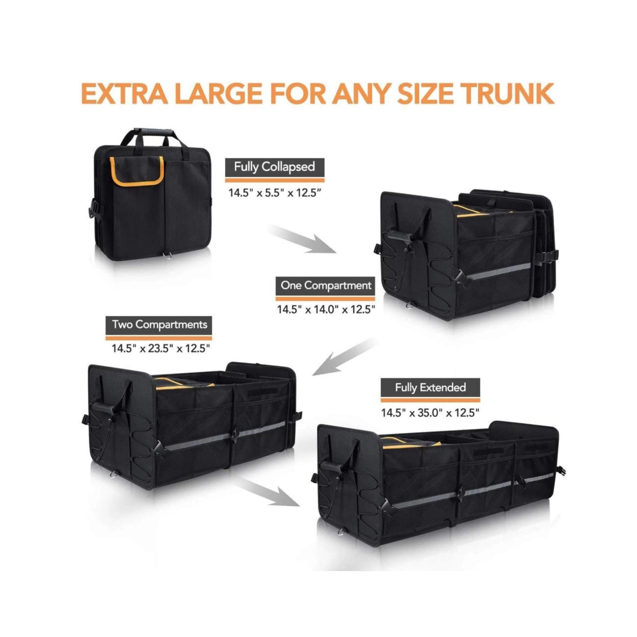 Foldable Organizer Bag - Black