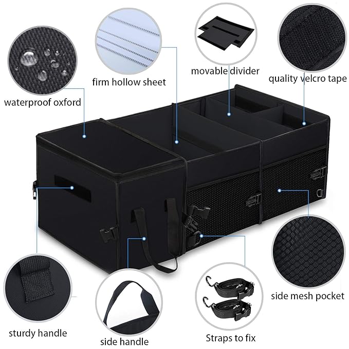 Foldable Organizer Bag - Black