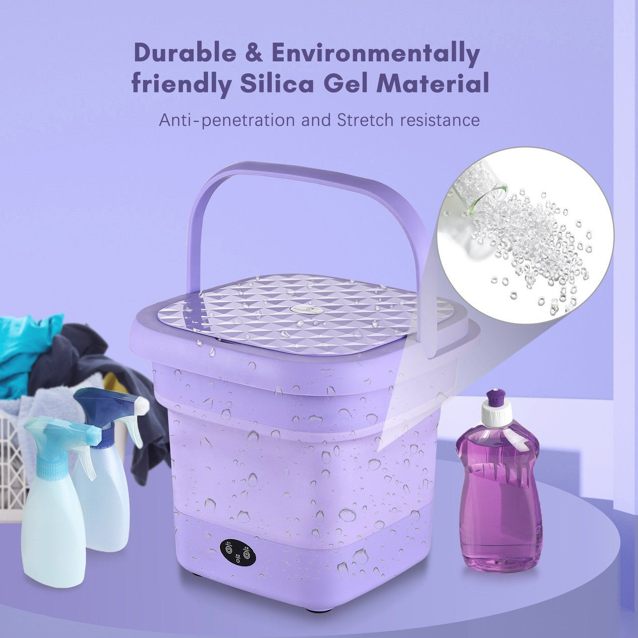 Folding Washing Machine - Yellow