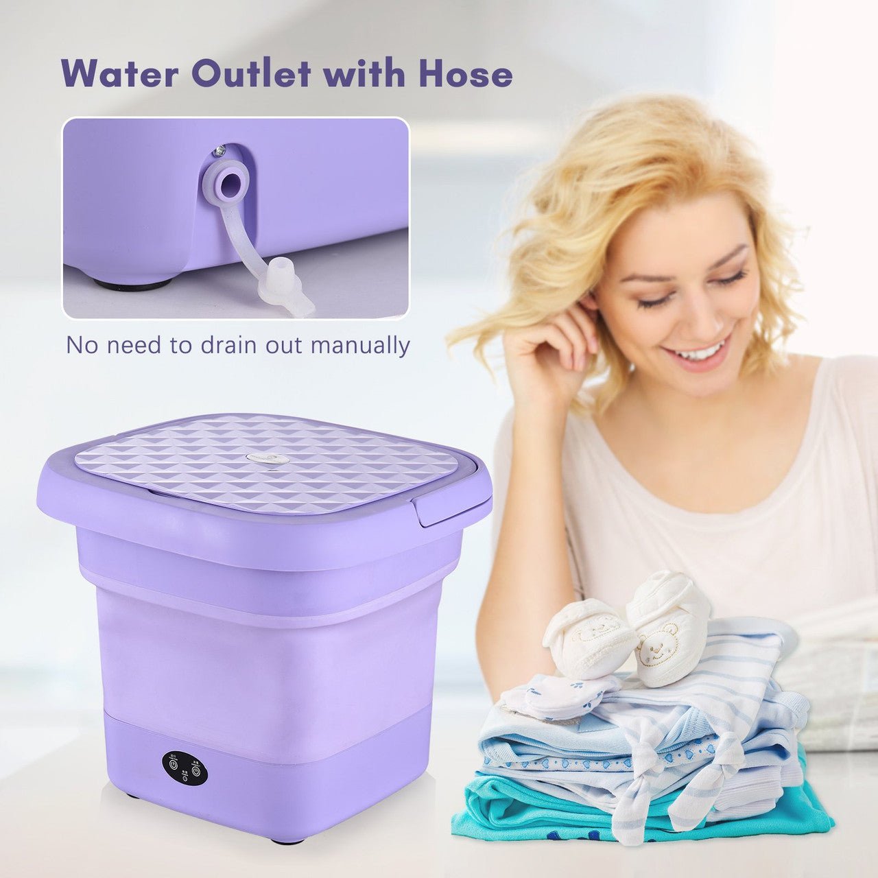 Folding Washing Machine - Yellow