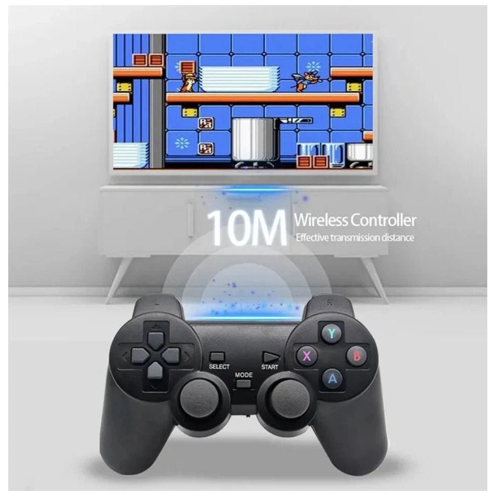 Game Box 8k Ultra HD Set-Top Box Android TV+Dual System Retro Game Stick - Black