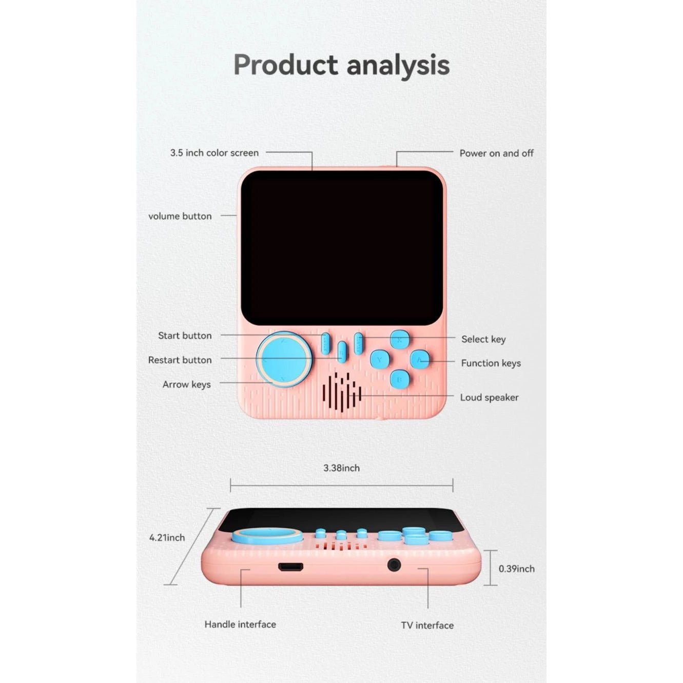 Game Box G7 Ultra-Thin Handheld Game Console 3.5-Inch HD Screen