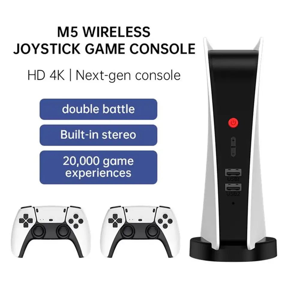 Game Console 2.4gb Wireless Controller Game Station, 4K HD Output