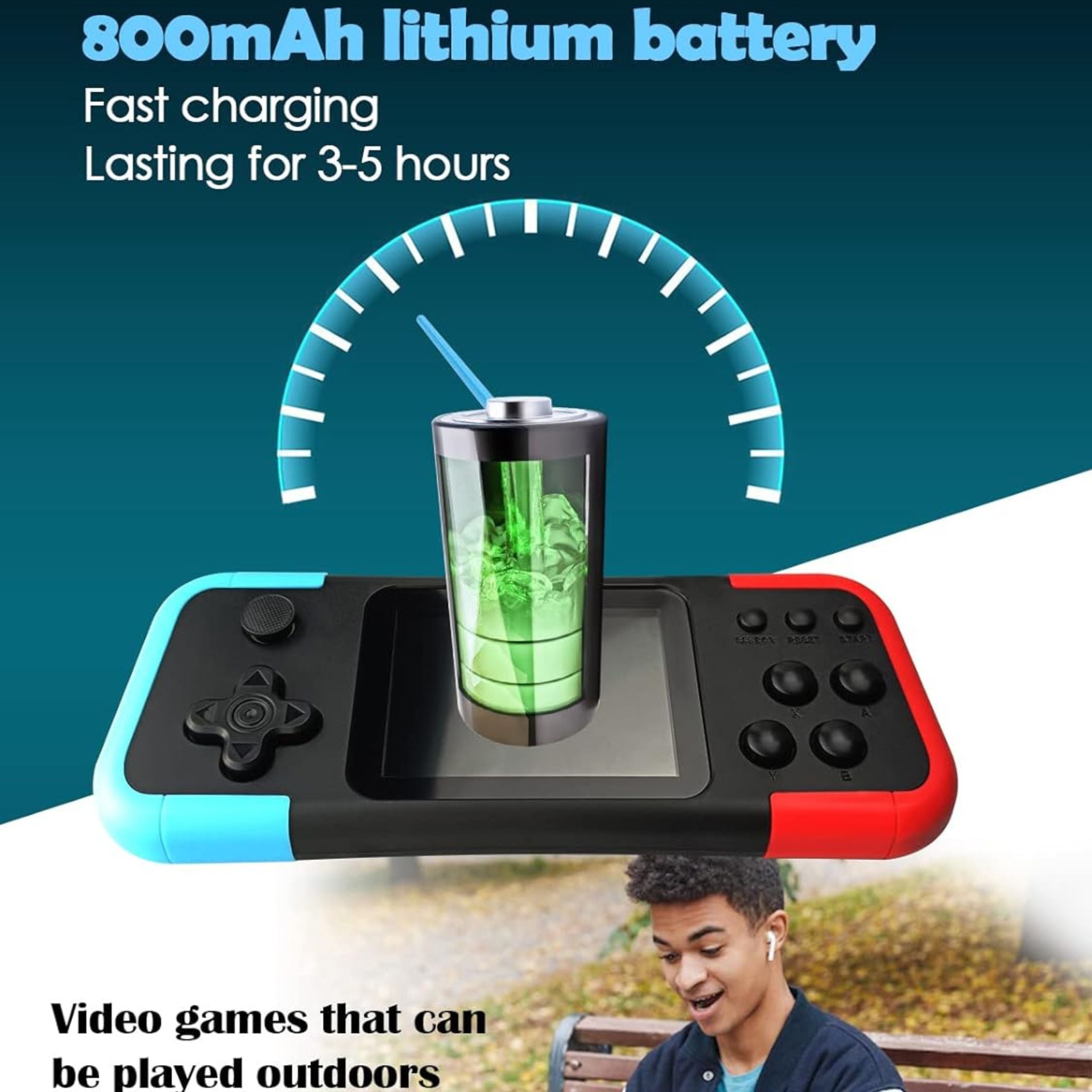 Game Console X8M Game Player 666 in 1 Games Portable Mini Gamepad