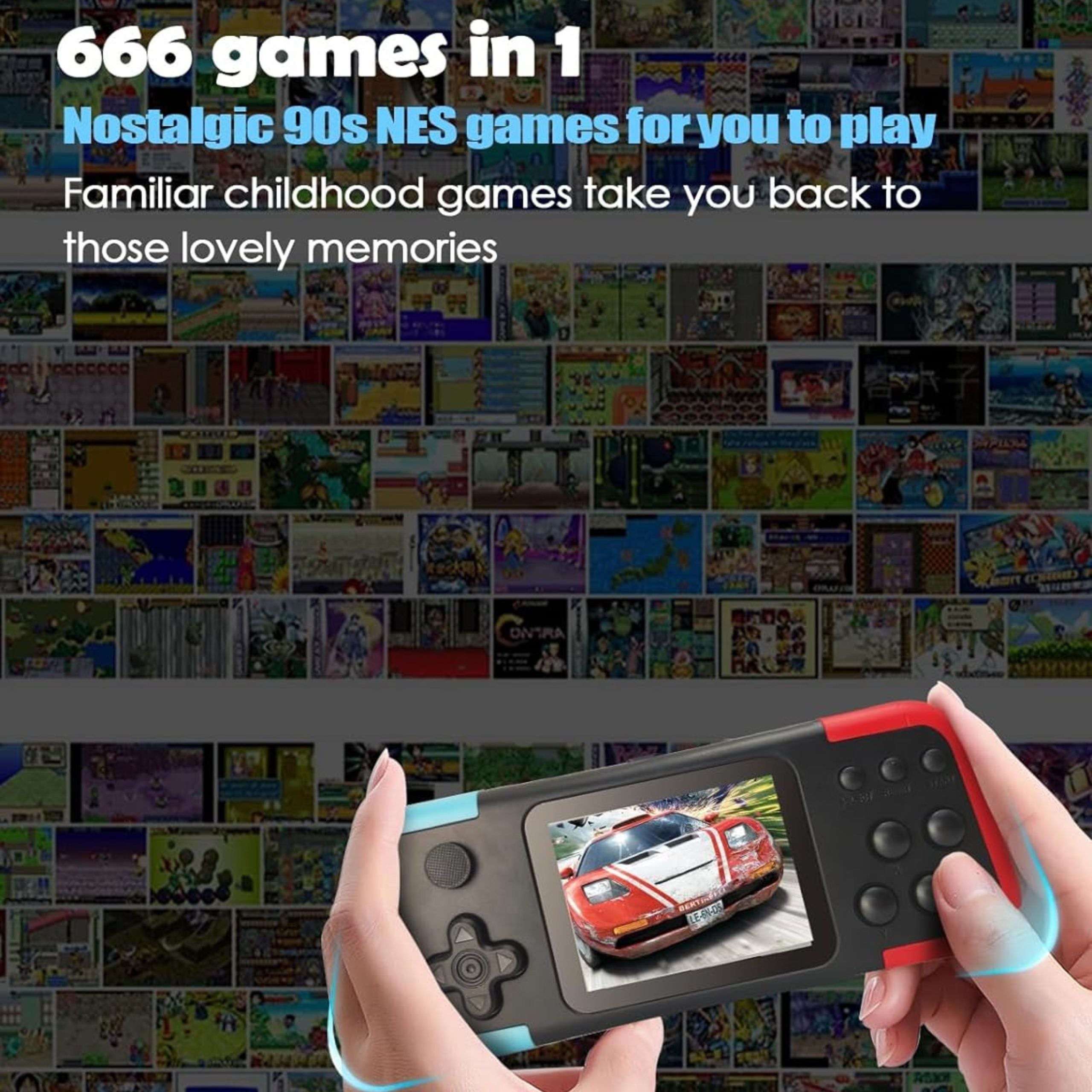 Game Console X8M Game Player 666 in 1 Games Portable Mini Gamepad