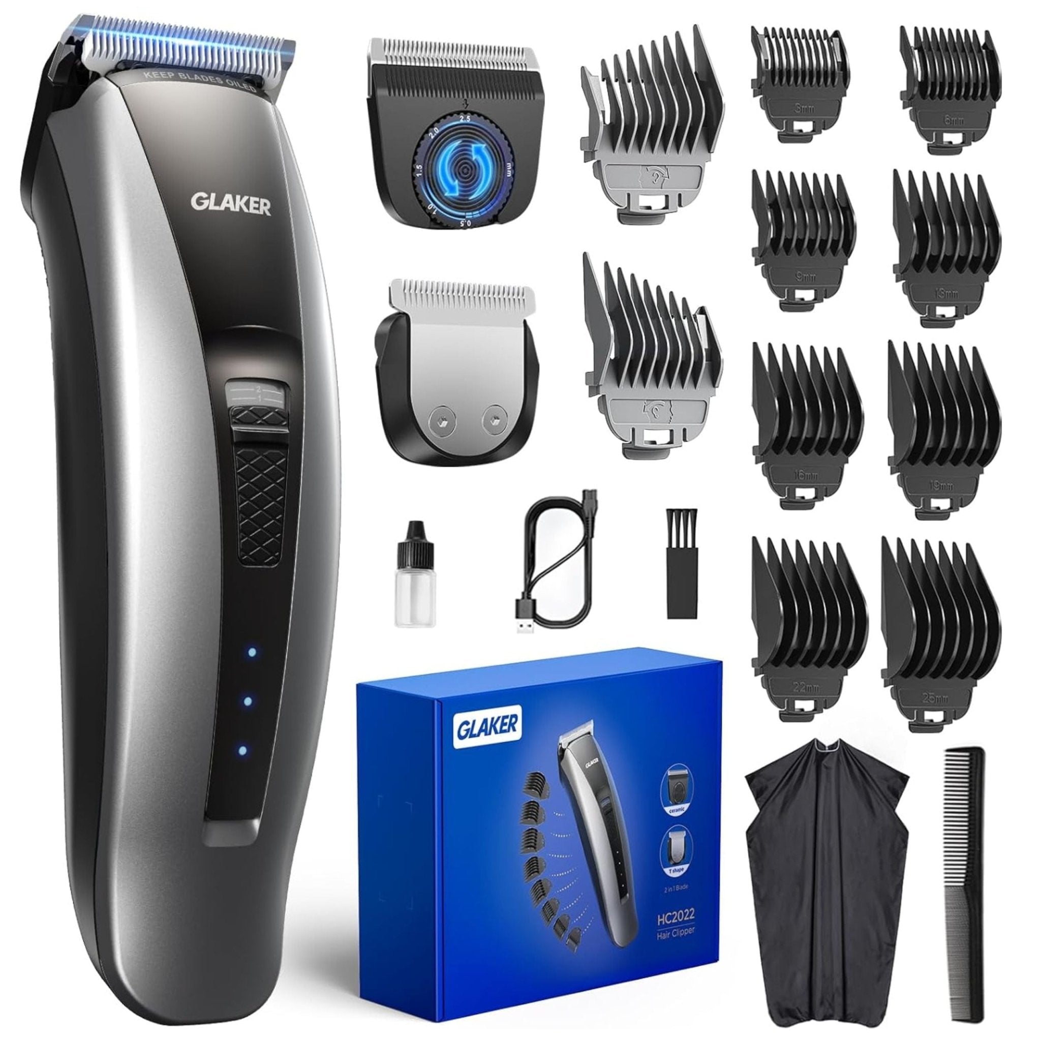 Glaker Hair Clipper HC2022 - Gray