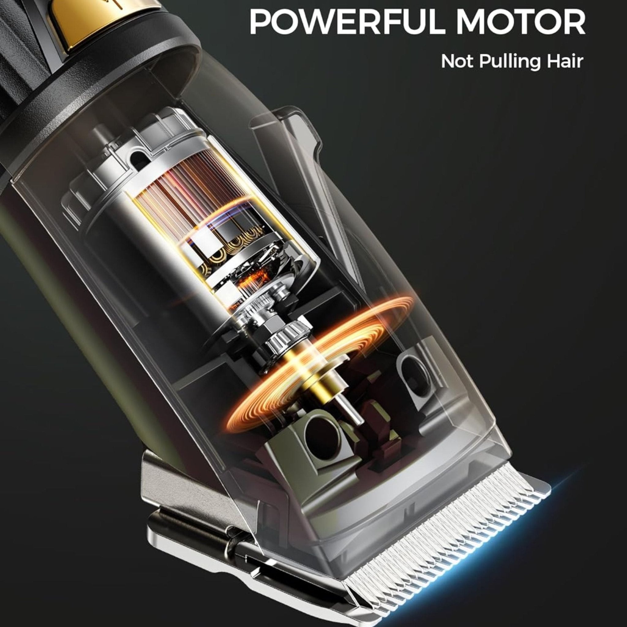 Glaker Professional Hair Clipper and Outline Trimmer Kit 2 - Black Gold