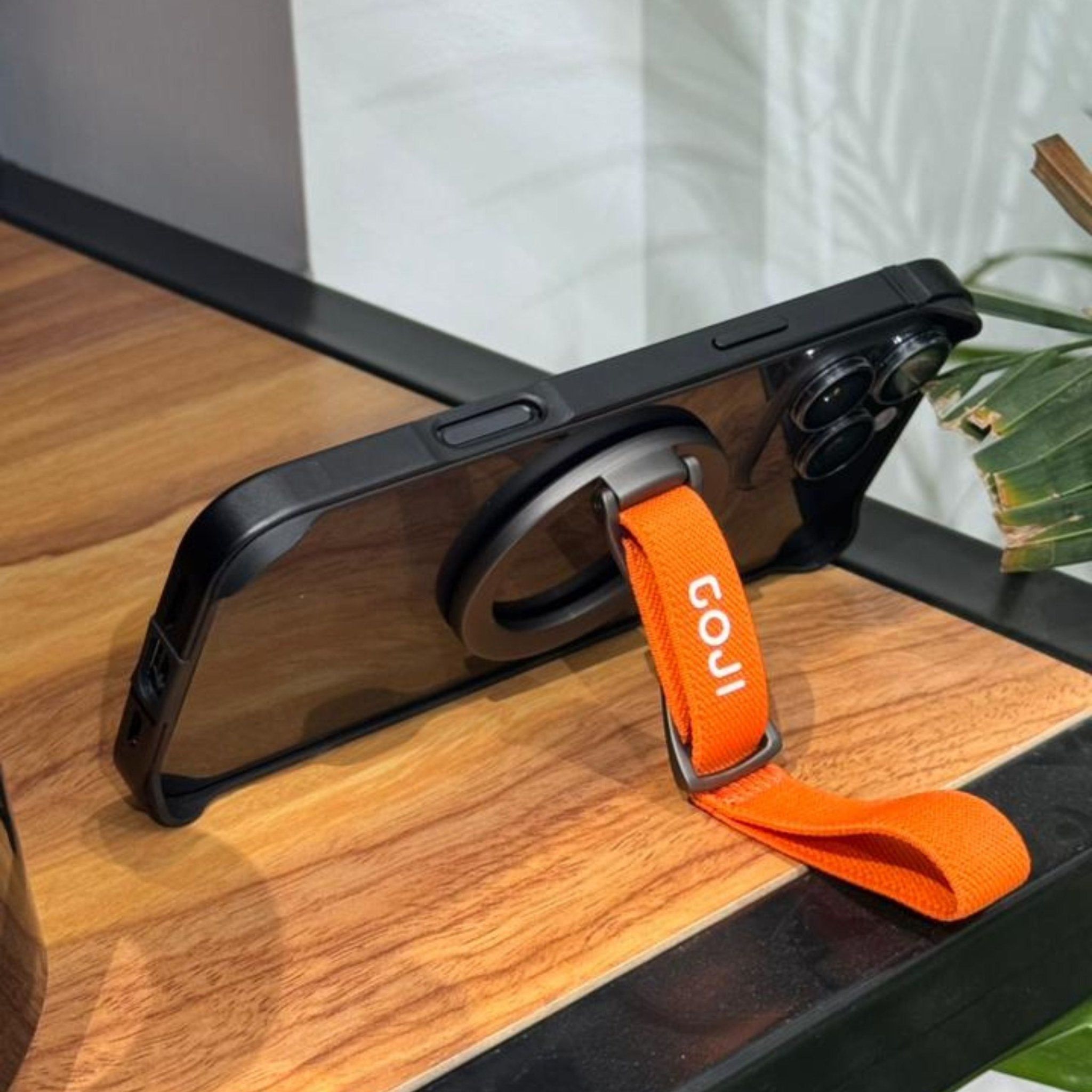 Goji Magnetic Phone Stand - Gray Orange