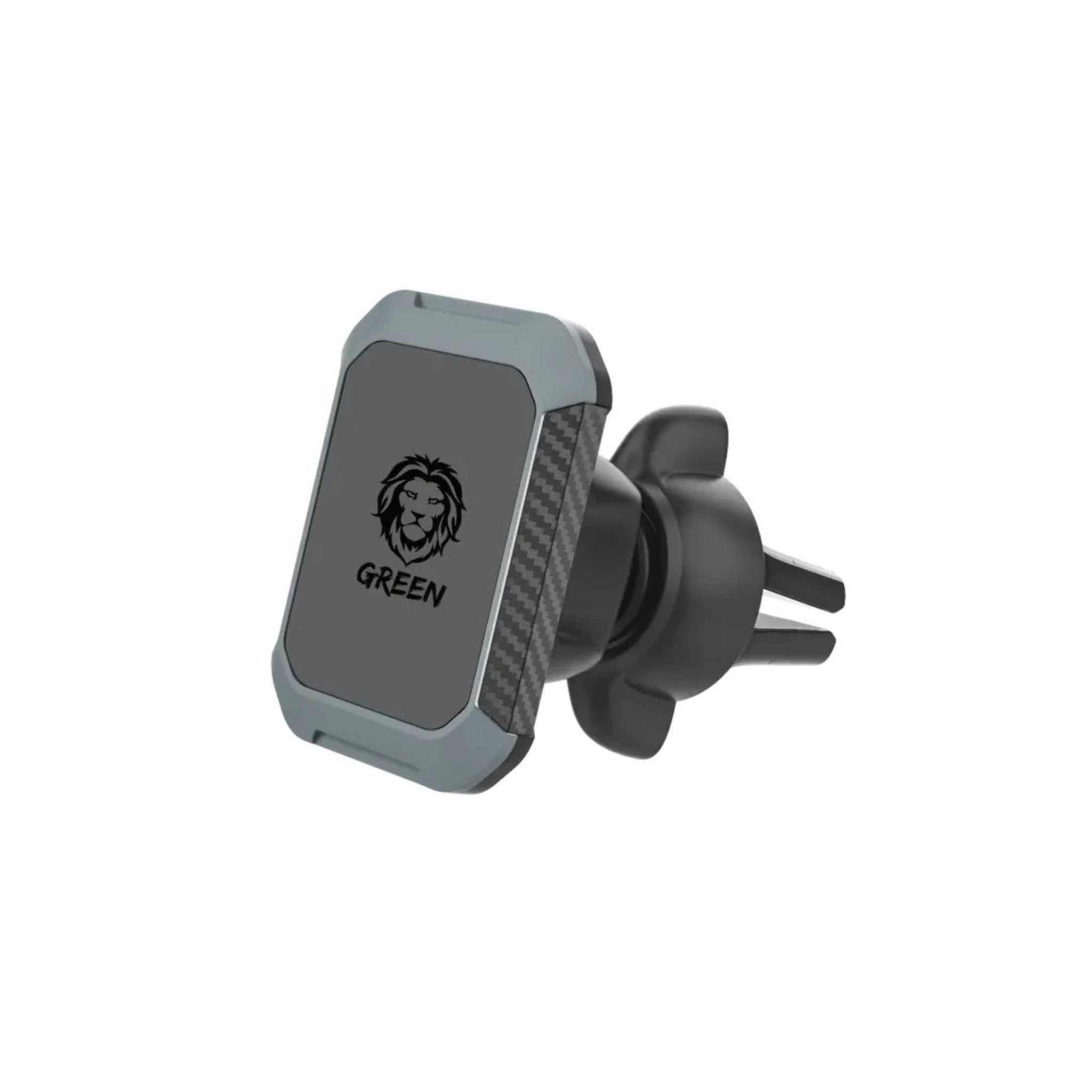 Green Lion 2 in 1 Magnetic Car Phone Holder - Black