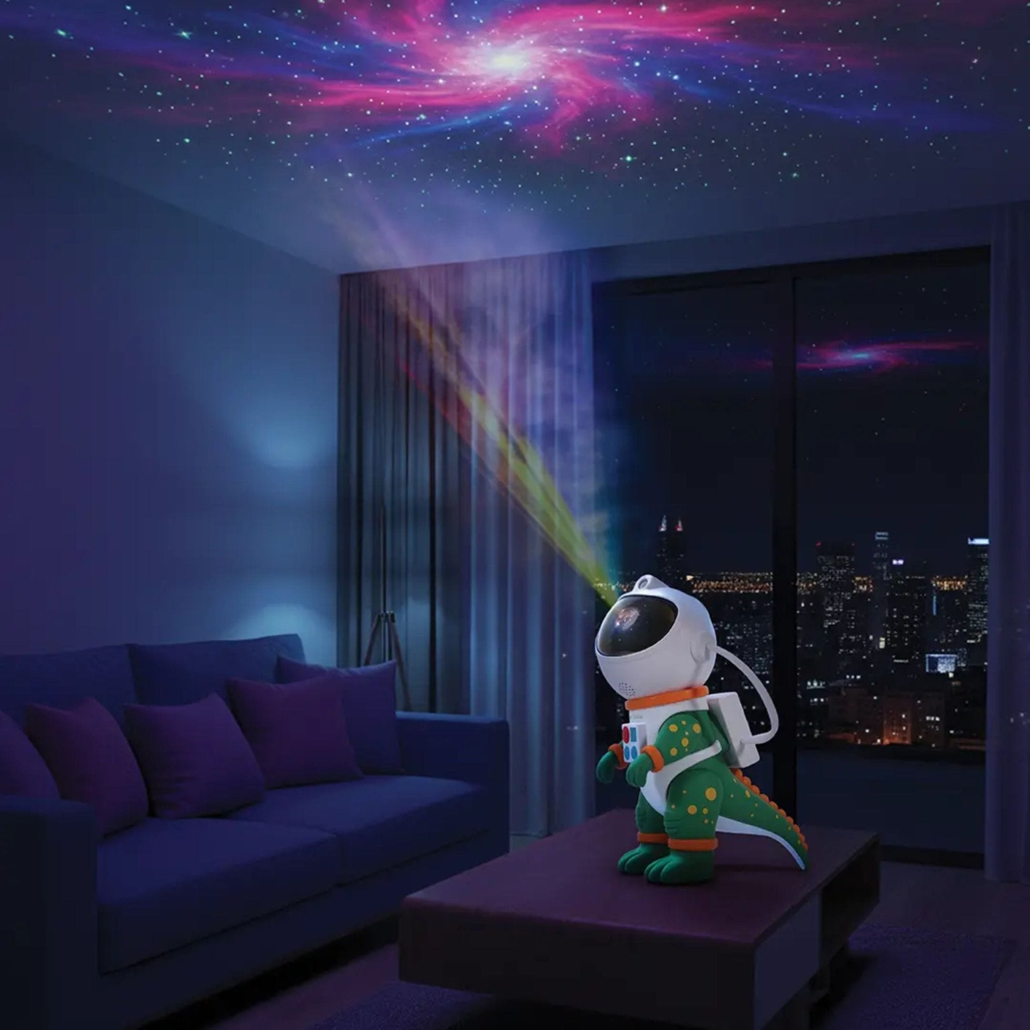 Green Lion ASTRONAUT Night Light Projector - White