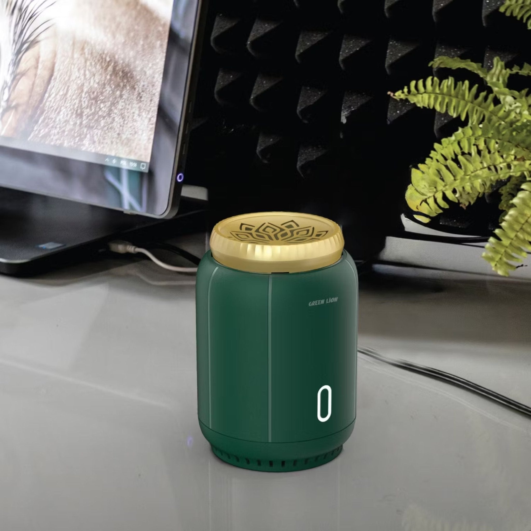 Green Lion Ember Bakhour Burner - Green